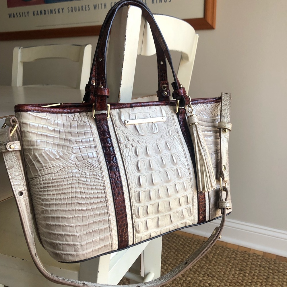 Brahmin Asher Satchel. Structured. Adjustable Str… - image 6